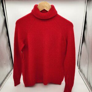 J Crew XXS red women's turtleneck sweater